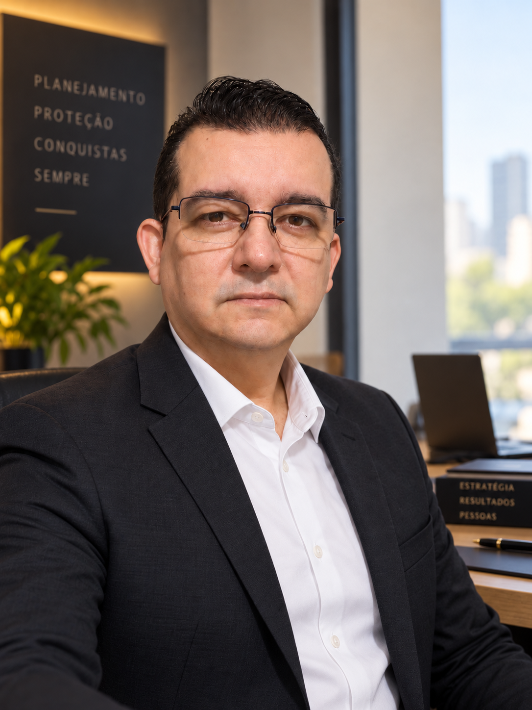 Natalino Ferreira em ambiente executivo